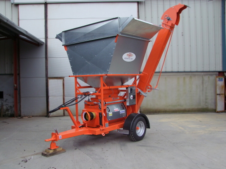 Mobile contractors dry roller crimping mill